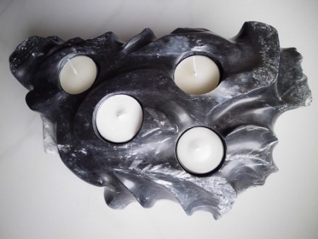 'Vulkan, 4er Teelichthalter